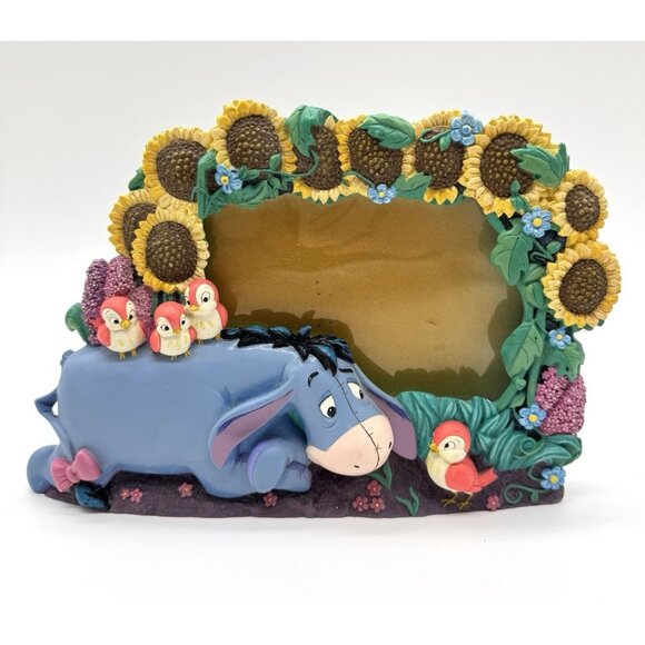 Disney Winnie The Pooh 3D Photo Picture Frame Eeyore & Birds Resin *Read* - Picture 1 of 6